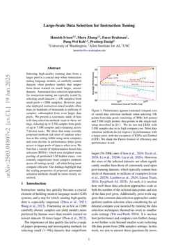 Large-Scale Data Selection for Instruction Tuning