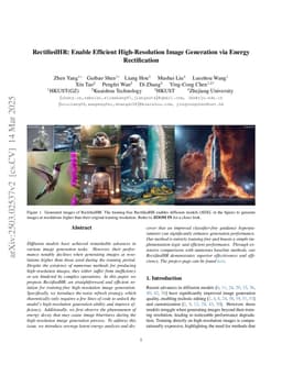 Efficient Training-Free High-Resolution Synthesis with Energy Rectification in Diffusion Models