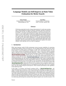 Language Models can Self-Improve at State-Value Estimation for Better Search