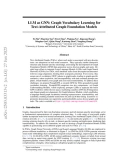 LLM as GNN: Graph Vocabulary Learning for Text-Attributed Graph Foundation Models