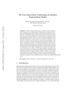 We Care Each Pixel: Calibrating on Medical Segmentation Model