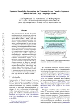 Dynamic Knowledge Integration for Evidence-Driven Counter-Argument Generation with Large Language Models