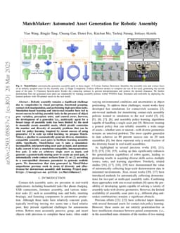 MatchMaker: Automated Asset Generation for Robotic Assembly