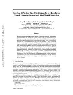 Boosting Diffusion-Based Text Image Super-Resolution Model Towards Generalized Real-World Scenarios