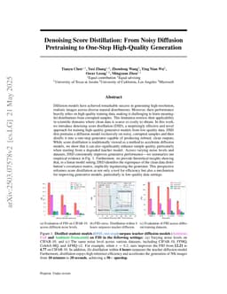 Denoising Score Distillation: From Noisy Diffusion Pretraining to One-Step High-Quality Generation