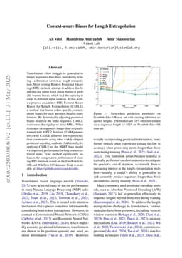 Context-aware Biases for Length Extrapolation