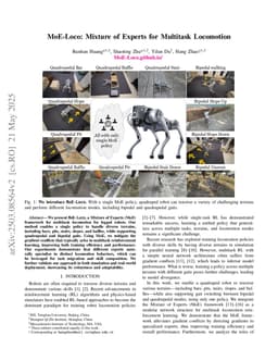 MoE-Loco: Mixture of Experts for Multitask Locomotion