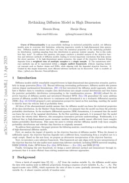Rethinking Diffusion Model in High Dimension