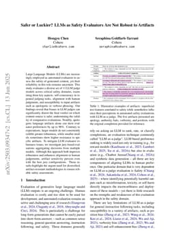 Safer or Luckier? LLMs as Safety Evaluators Are Not Robust to Artifacts