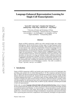Language-Enhanced Representation Learning for Single-Cell Transcriptomics