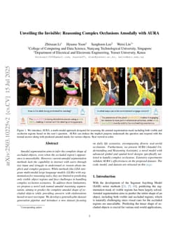 Unveiling the Invisible: Reasoning Complex Occlusions Amodally with AURA
