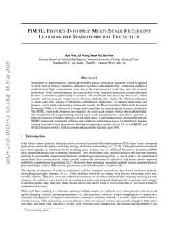 PIMRL: Physics-Informed Multi-Scale Recurrent Learning for Spatiotemporal Prediction