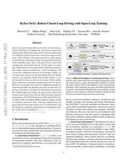 Hydra-NeXt: Robust Closed-Loop Driving with Open-Loop Training