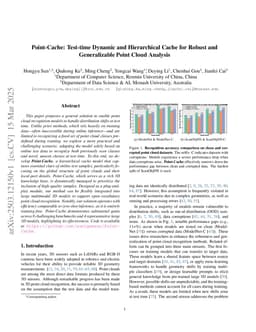Point-Cache: Test-time Dynamic and Hierarchical Cache for Robust and Generalizable Point Cloud Analysis