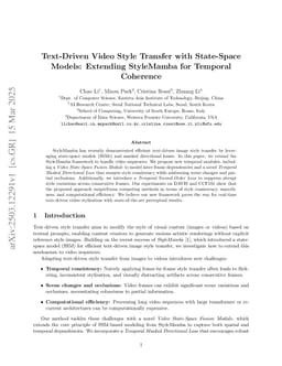Text-Driven Video Style Transfer with State-Space Models: Extending StyleMamba for Temporal Coherence