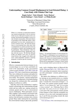Understanding Common Ground Misalignment in Goal-Oriented Dialog: A Case-Study with Ubuntu Chat Logs