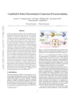 CompMarkGS: Robust Watermarking for Compressed 3D Gaussian Splatting