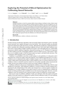 Exploring the Potential of Bilevel Optimization for Calibrating Neural Networks
