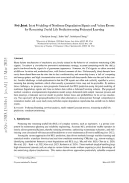 Fed-Joint: Joint Modeling of Nonlinear Degradation Signals and Failure Events for Remaining Useful Life Prediction using Federated Learning