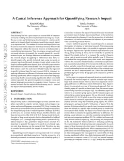 A Causal Inference Approach for Quantifying Research Impact