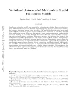 Variational Autoencoded Multivariate Spatial Fay-Herriot Models