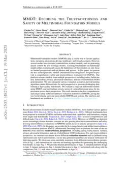 MMDT: Decoding the Trustworthiness and Safety of Multimodal Foundation Models