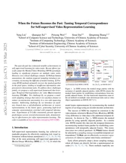 When the Future Becomes the Past: Taming Temporal Correspondence for Self-supervised Video Representation Learning