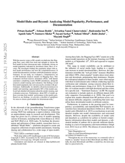 Model Hubs and Beyond: Analyzing Model Popularity, Performance, and Documentation