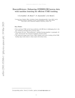 Beacon2Science: Enhancing STEREO/HI beacon data1 with machine learning for efficient CME tracking