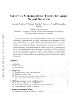 Survey on Generalization Theory for Graph Neural Networks