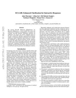 ECLAIR: Enhanced Clarification for Interactive Responses
