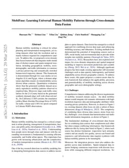 MobiFuse: Learning Universal Human Mobility Patterns through Cross-domain Data Fusion