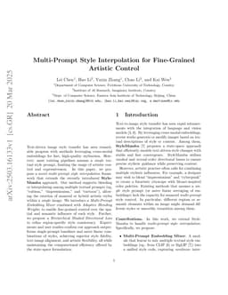 Multi-Prompt Style Interpolation for Fine-Grained Artistic Control