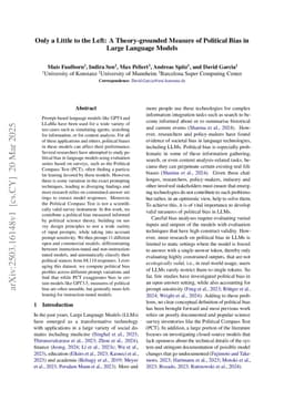 Only a Little to the Left: A Theory-grounded Measure of Political Bias in Large Language Models