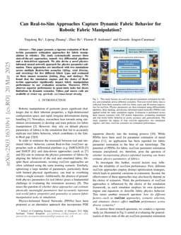 Can Real-to-Sim Approaches Capture Dynamic Fabric Behavior for Robotic Fabric Manipulation?