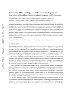 Conversational AI as a Coding Assistant: Understanding Programmers' Interactions with and Expectations from Large Language Models for Coding
