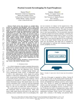 Practical Acoustic Eavesdropping On Typed Passphrases
