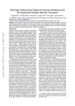 Multi-Span Optical Power Spectrum Evolution Modeling using ML-based Multi-Decoder Attention Framework