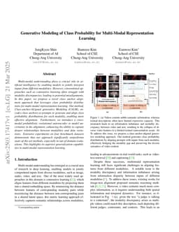 Generative Modeling of Class Probability for Multi-Modal Representation Learning