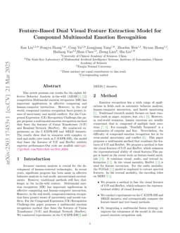 Feature-Based Dual Visual Feature Extraction Model for Compound Multimodal Emotion Recognition
