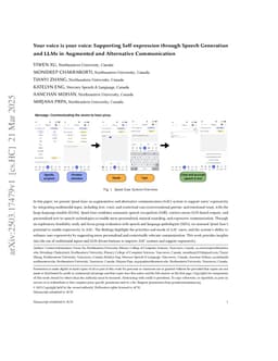 Your voice is your voice: Supporting Self-expression through Speech Generation and LLMs in Augmented and Alternative Communication