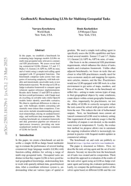 GeoBenchX: Benchmarking LLMs for Multistep Geospatial Tasks