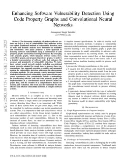 Enhancing Software Vulnerability Detection Using Code Property Graphs and Convolutional Neural Networks