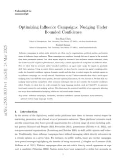 Optimizing Influence Campaigns: Nudging under Bounded Confidence