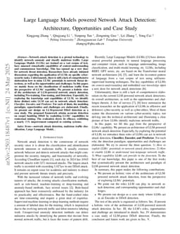 Large Language Models powered Network Attack Detection: Architecture, Opportunities and Case Study