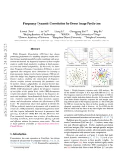 Frequency Dynamic Convolution for Dense Image Prediction