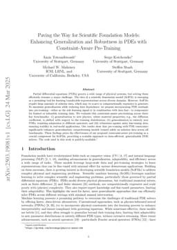 Paving the way for scientific foundation models: enhancing generalization and robustness in PDEs with constraint-aware pre-training