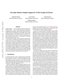 PyGraph: Robust Compiler Support for CUDA Graphs in PyTorch
