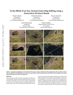 In the Blink of an Eye: Instant Game Map Editing using a Generative-AI Smart Brush
