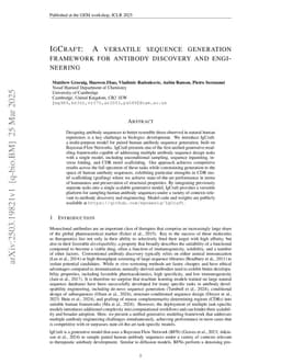 IgCraft: A versatile sequence generation framework for antibody discovery and engineering